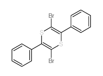 1,4-Dithiin,2,5-dibromo-3,6-diphenyl-结构式