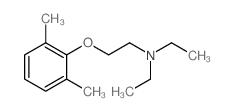 2-(2,6-dimethylphenoxy)-N,N-diethyl-ethanamine结构式