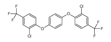 2-chloro-1-[4-[2-chloro-4-(trifluoromethyl)phenoxy]phenoxy]-4-(trifluoromethyl)benzene结构式