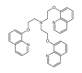 2-quinolin-8-yloxy-N,N-bis(2-quinolin-8-yloxyethyl)ethanamine Structure