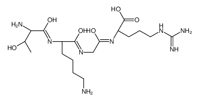 (2S)-2-[[2-[[(2S)-6-amino-2-[[(2S,3R)-2-amino-3-hydroxybutanoyl]amino]hexanoyl]amino]acetyl]amino]-5-(diaminomethylideneamino)pentanoic acid Structure