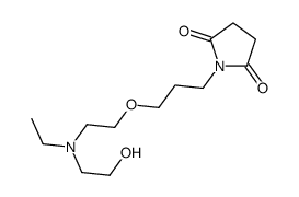 1-[3-[2-[ethyl(2-hydroxyethyl)amino]ethoxy]propyl]pyrrolidine-2,5-dione结构式