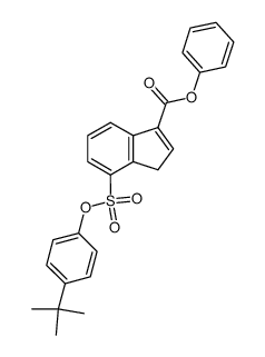 Phenyl-7-p-tert.-butylphenoxysulfonyl-3-indencarboxylat结构式