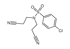 4-chloro-benzenesulfonic acid-[bis-(2-cyano-ethyl)-amide] Structure