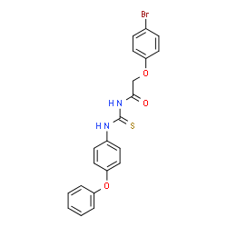 2-(4-bromophenoxy)-N-{[(4-phenoxyphenyl)amino]carbonothioyl}acetamide Structure