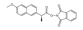 1,3-dioxobenzo(c)azolidin-2-yl (2S)-2-(6-methoxy(2-naphthyl))propanoate结构式