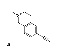 (4-cyanophenyl)methyl-diethylsulfanium,bromide Structure