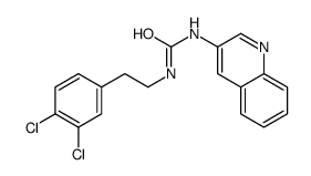 1-[2-(3,4-dichlorophenyl)ethyl]-3-quinolin-3-ylurea结构式