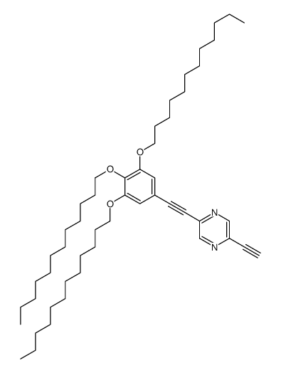 2-ethynyl-5-[2-(3,4,5-tridodecoxyphenyl)ethynyl]pyrazine Structure