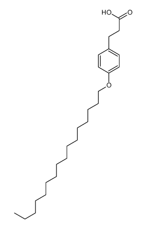 3-(4-hexadecoxyphenyl)propanoic acid结构式