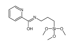 N-(3-trimethoxysilylpropyl)pyridine-2-carboxamide结构式