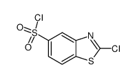 2-chloro-benzothiazole-5-sulfonyl chloride Structure