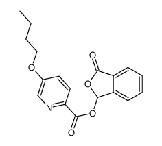 (3-oxo-1H-2-benzofuran-1-yl) 5-butoxypyridine-2-carboxylate Structure