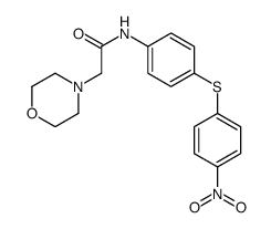2-morpholin-4-yl-N-[4-(4-nitrophenyl)sulfanylphenyl]acetamide Structure