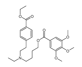 4-[2-[N-Ethyl-N-[4-(3,4,5-trimethoxybenzoyloxy)butyl]amino]ethyl]benzoic acid ethyl ester picture