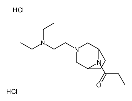 1-[3-[2-(diethylamino)ethyl]-3,8-diazabicyclo[3.2.1]octan-8-yl]propan-1-one,dihydrochloride结构式