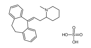 2-[2-(5,6-dihydrodibenzo[1,2-a:1',2'-e][7]annulen-11-ylidene)ethyl]-1-methylpiperidin-1-ium,hydrogen sulfate Structure