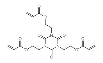(2,4,6-Trioxo-1,3,5-triazinane-1,3,5-triyl)tris(ethane-2,1-diyl) triacrylate structure