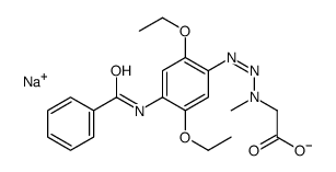 sodium [3-[4-(benzoylamino)-2,5-diethoxyphenyl]-1-methyl-2-triazenyl]acetate picture