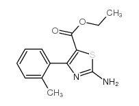 ethyl 2-amino-4-o-tolylthiazole-5-carboxylate结构式