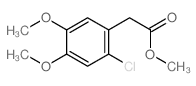 methyl 2-(2-chloro-4,5-dimethoxy-phenyl)acetate structure