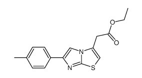 (6-p-tolyl-imidazo[2,1-b]thiazol-3-yl)-acetic acid ethyl ester Structure