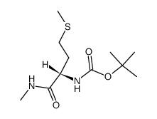 methylamide of N-t-butyloxycarbonyl-L-methionine结构式
