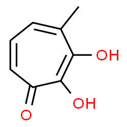 2,4,6-Cycloheptatrien-1-one, 2,3-dihydroxy-7-methyl- (9CI)结构式