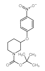 TERT-BUTYL 3-(4-NITROPHENOXY)TETRAHYDRO-1(2H)-PYRIDINECARBOXYLATE Structure