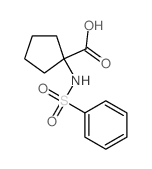 1-(benzenesulfonamido)cyclopentane-1-carboxylic acid Structure