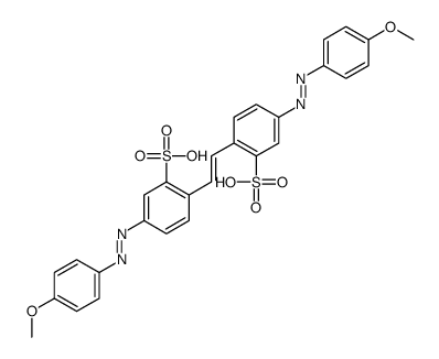 4,4'-bis[(4-methoxyphenyl)azo]stilbene-2,2'-disulphonic acid结构式