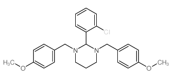 Pyrimidine,2-(2-chlorophenyl)hexahydro-1,3-bis[(4-methoxyphenyl)methyl]- picture