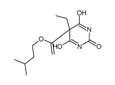 5-ethyl-5-[1-(3-methylbutoxy)ethenyl]-1,3-diazinane-2,4,6-trione结构式