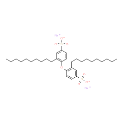 disodium 4,4'-oxybis[decylbenzenesulphonate]结构式