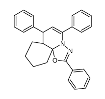 2,5,7-Triphenyl-7,7a,8,9,10,11-hexahydro[1,3,4]oxadiazolo[2,3-j]quinoline结构式