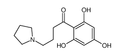 4-pyrrolidin-1-yl-1-(2,4,6-trihydroxyphenyl)butan-1-one结构式