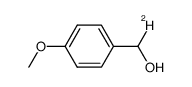 rac-[α-(2)H]-p-methoxybenzyl alcohol Structure