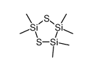 2,2,4,4,5,5-Hexamethyl-1,3-dithia-2,4,5-trisilacyclopentan结构式