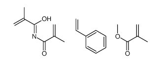 methyl 2-methylprop-2-enoate,2-methyl-N-(2-methylprop-2-enoyl)prop-2-enamide,styrene结构式