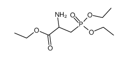 ethyl 2-amino-3-(diethoxyphosphinyl)propionate Structure