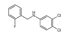 3,4-Dichloro-N-(2-fluorobenzyl)aniline Structure