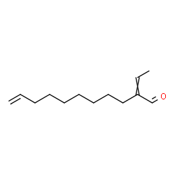 2-ethylidene-10-undecen-1-al structure