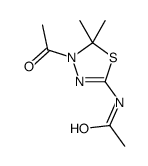 N-(4-acetyl-5,5-dimethyl-1,3,4-thiadiazol-2-yl)acetamide Structure