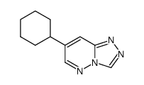 7-cyclohexyl-[1,2,4]triazolo[4,3-b]pyridazine结构式