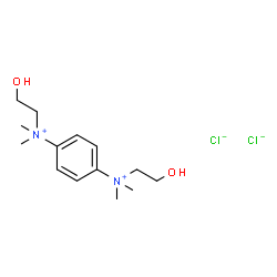 p-phenylenebis[(2-hydroxyethyl)dimethylammonium] dichloride结构式