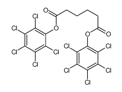 bis(2,3,4,5,6-pentachlorophenyl) hexanedioate结构式