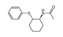 trans-1-acetamido-2-phenylthiocyclohexane Structure