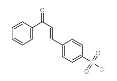 4-(3-oxo-3-phenyl-propenyl)-benzenesulfonyl chloride Structure