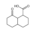 8-oxo-2,3,4,4a,5,6,7,8a-octahydro-1H-naphthalene-1-carboxylic acid Structure