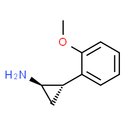 Cyclopropanamine, 2-(2-methoxyphenyl)-, trans-(-)- (9CI) structure